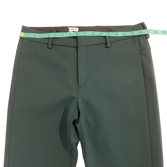FILIPPA K NWT Pants Slim Tailored Ankle Zip Trousers Forest Green Designer sz L - Picture 6 of 14